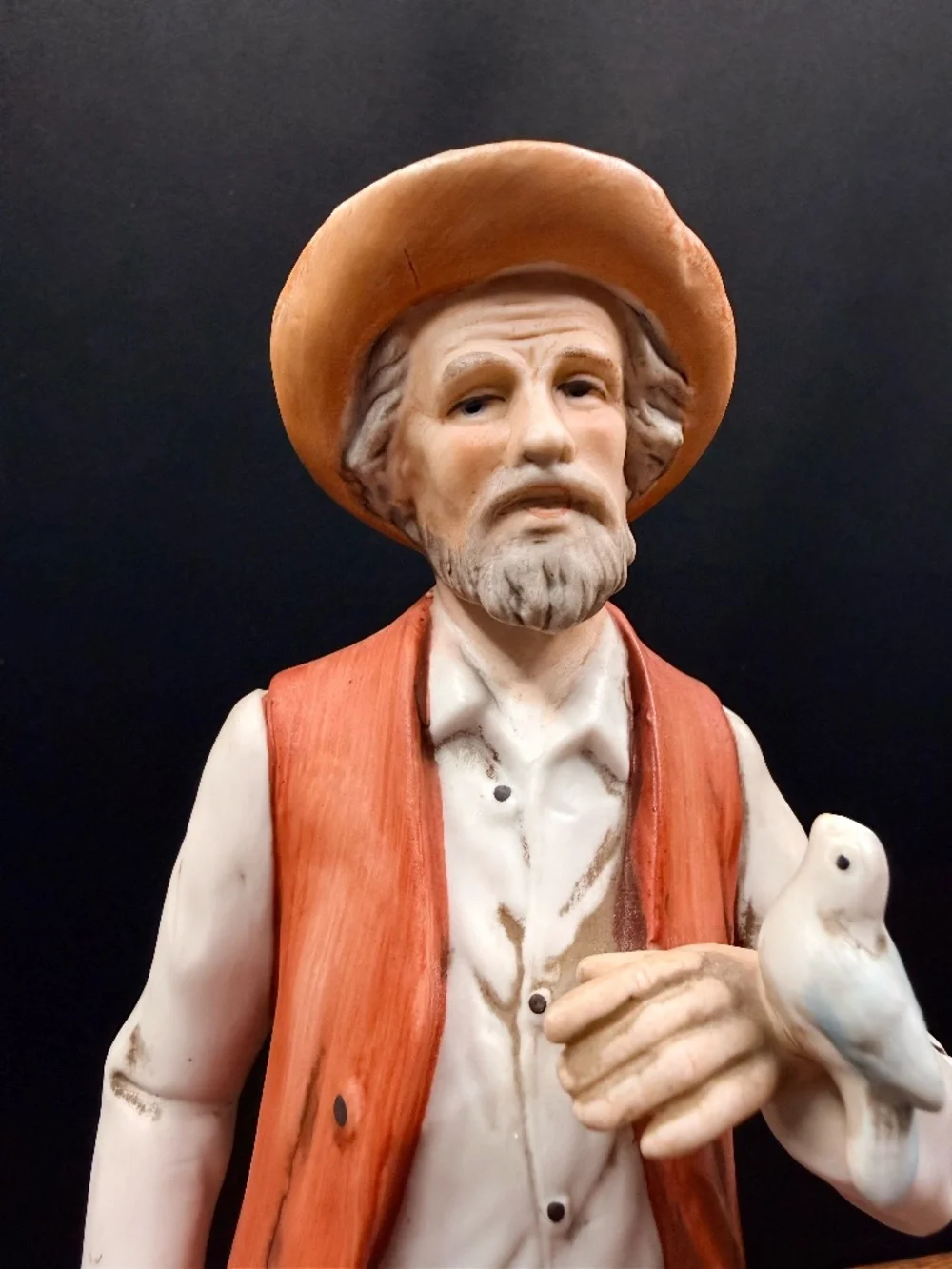 HOMCO Farmer with Rooster Figurine #1434